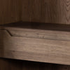 Millie Cabinet - Drifted Oak Solid close up interior drawer