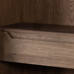 Millie Cabinet - Drifted Oak Solid close up interior drawer