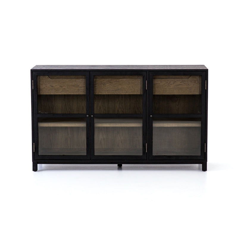 Millie Sideboard Drifted Matte Black Four Hands