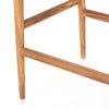 Four Hands Muestra Teak Counter Stool Natural Curved Backrest