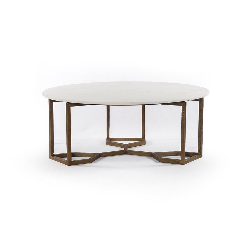 Naomi Coffee Table White Marble IMAR-186