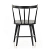 Four Hands Naples Dining Chair Black Oak Back View