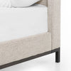 Newhall Bed - Plushtone Linen Iron Base Detail