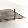 Olivia Square Coffee Table White Marble IMAR-189