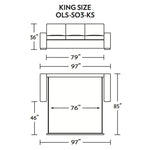 Olson King Size Sleeper Sofa