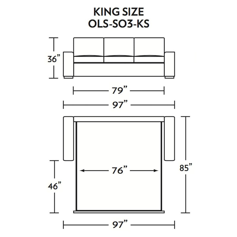 Olson King Size Sleeper Sofa