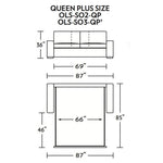 Olson Queen Plus Size Sleeper Sofa