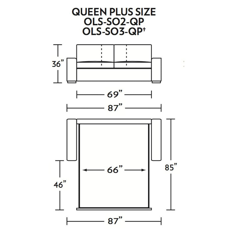 Olson Queen Plus Size Sleeper Sofa