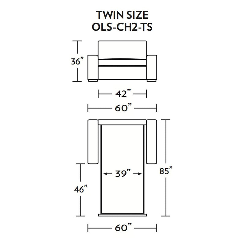 Olson Twin Size Sleeper Sofa