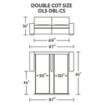 Olson Double Cot Size Sleeper Sofa