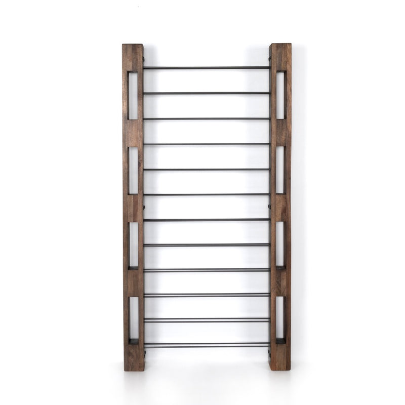 Wood and Iron Wine Rack