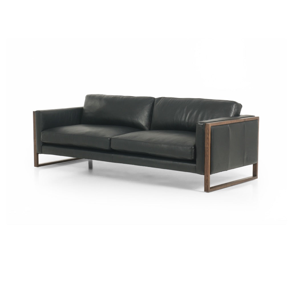 Otis Sofa Harrison Black Angled View Four Hands