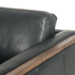 Four Hands Otis Sofa Harrison Black Top Grain Leather Seating