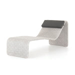 Paige Outdoor Woven Chaise Brushed Grey Four Hands