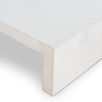 Parish Coffee Table White Concrete Top View Four Hands