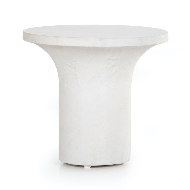 Parra Low End Table Plaster Molded Concrete