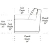 Pearson Comfort Sleeper Sofa Side Dimensions