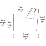 Pearson Comfort Sleeper Sofa Side Dimensions