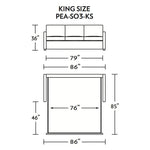 Pearson King Size Comfort Sleeper Sofa