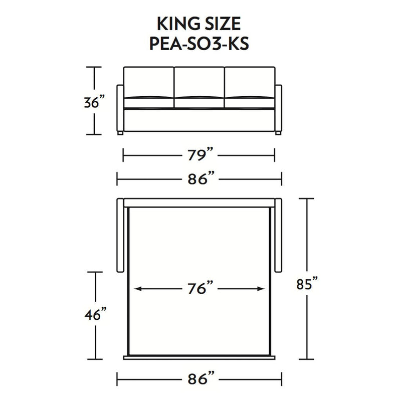 Pearson King Size Comfort Sleeper Sofa