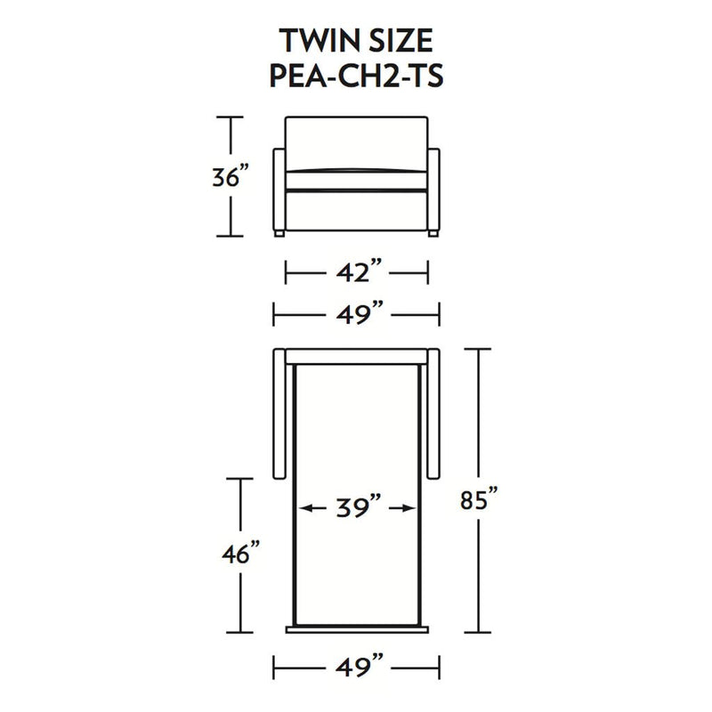 Pearson Twin Size Comfort Sleeper Sofa