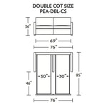 Pearson Double Cot Size Comfort Sleeper Sofa