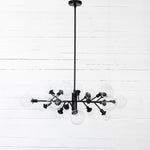 Four Hands Pellman Flat Black Chandelier CCAR-66B