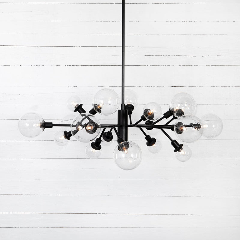 Four Hands Pellman Flat Black Chandelier CCAR-66B