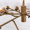 Pellman Matte Brass Chandelier Four Hands CCAR-66