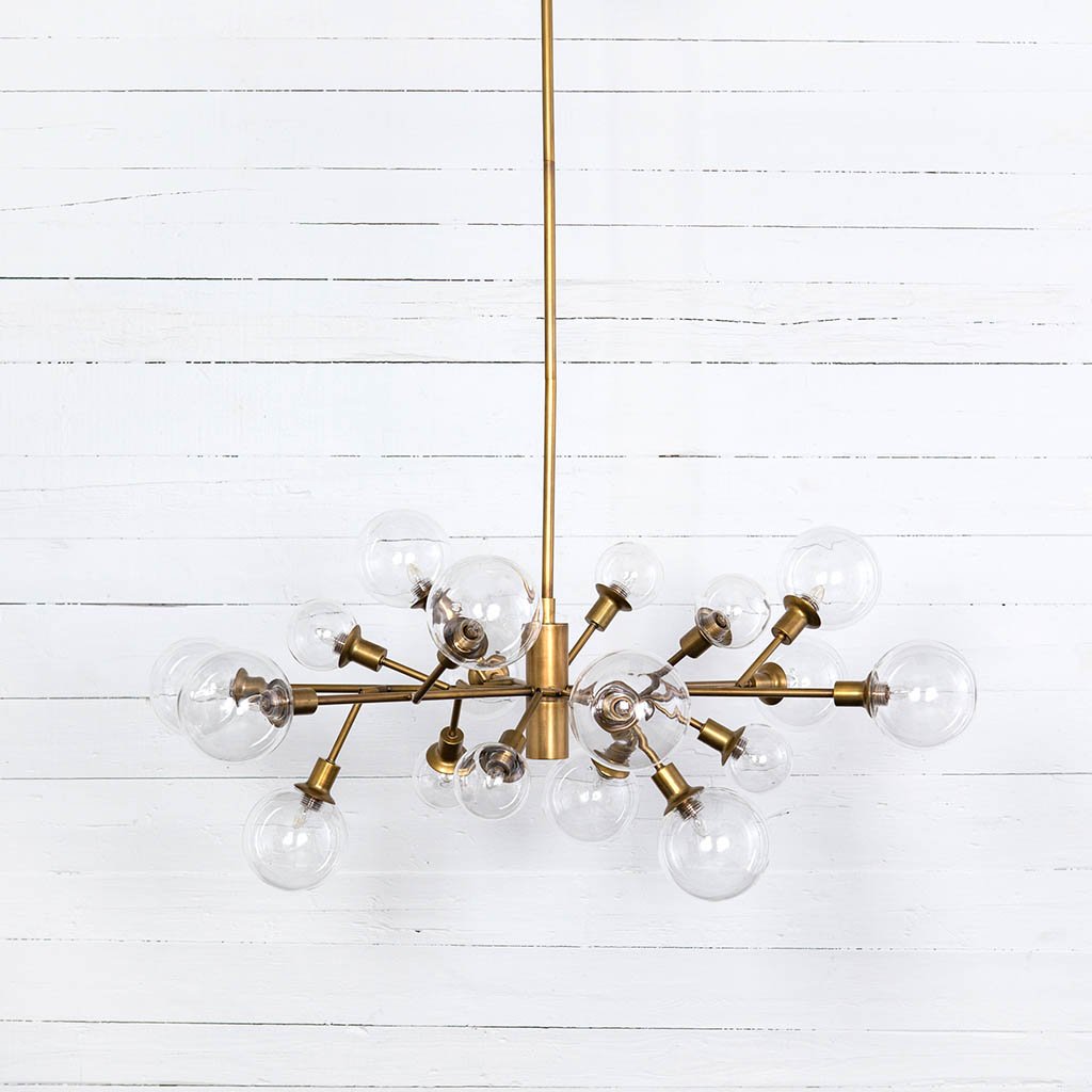 Pellman Matte Brass Chandelier Four Hands CCAR-66