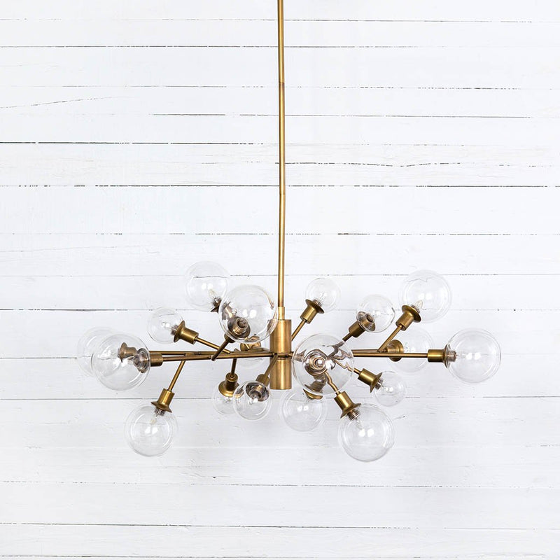 Pellman Matte Brass Chandelier Four Hands CCAR-66