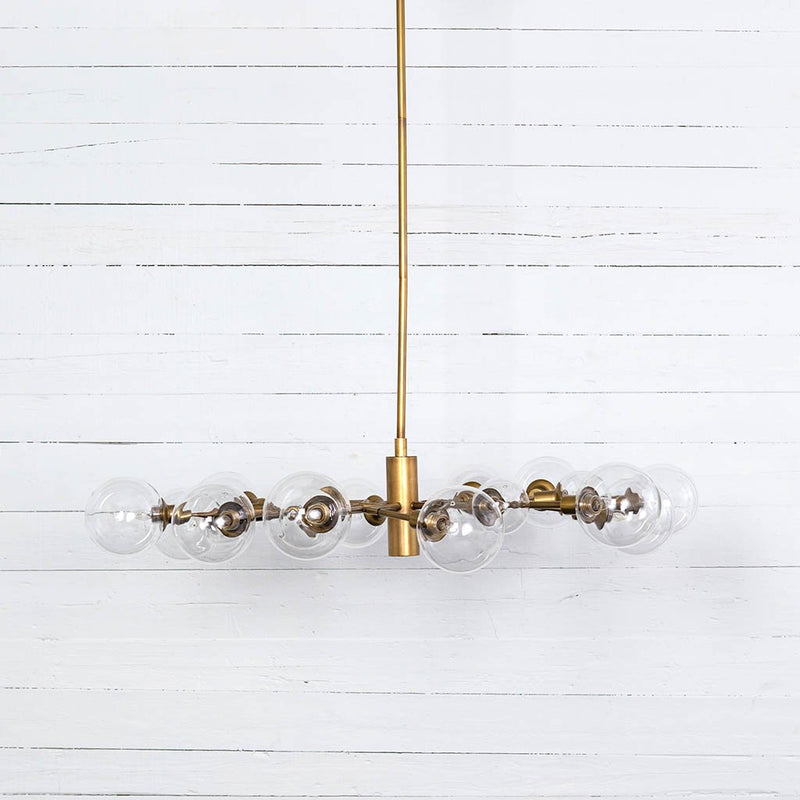 Pellman Matte Brass Chandelier Four Hands CCAR-66