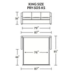 Perry King Size Comfort Sleeper Sofa