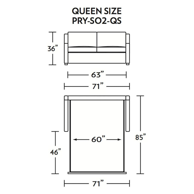 Perry Queen Size Comfort Sleeper Sofa