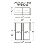 Perry Double Cot Size Comfort Sleeper Sofa