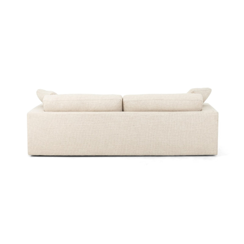 Plume Sofa Thames Cream Back View Four Hands