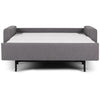 Open front view of Porter Comfort Sleeper Silver Sofa by American Leather