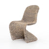 Portia Modern Wicker Dining Chair - Grey Wash Four Hands