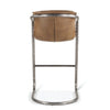 modern leather stool back view