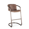 Portofino Modern Rustic Stool angled view