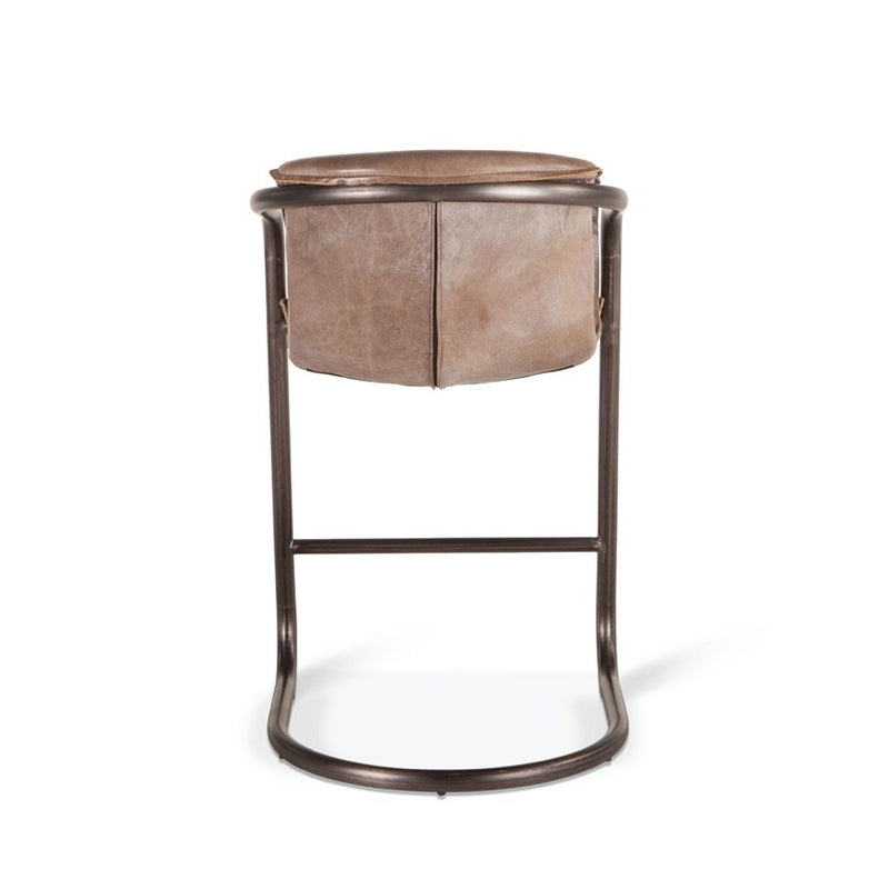 Portofino Modern Rustic Stool back view