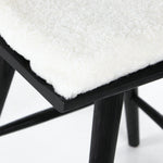 Ripley Counter Stool Cream Shorn Sheepskin