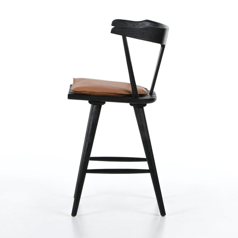 Ripley Counter Stool Whiskey Saddle Cushion