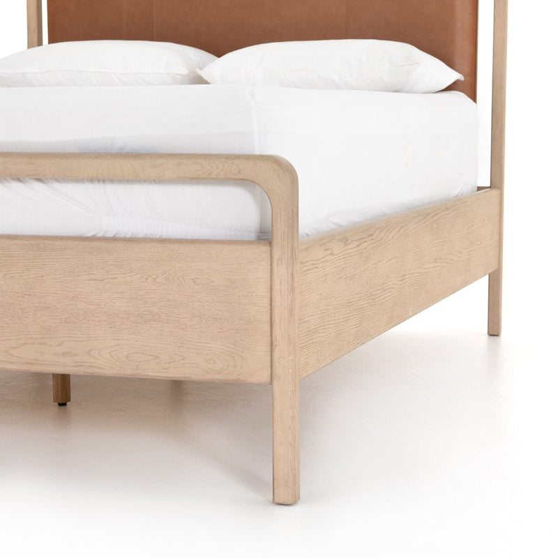 Rosedale Bed - Oak Veneer / Solid Oak Frame