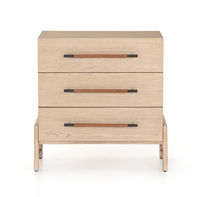 Rosedale 3 Drawer Dresser-Yucca Oak front view