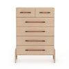 Rosedale 6 Drawer Tall Dresser-Yucca Oak front view