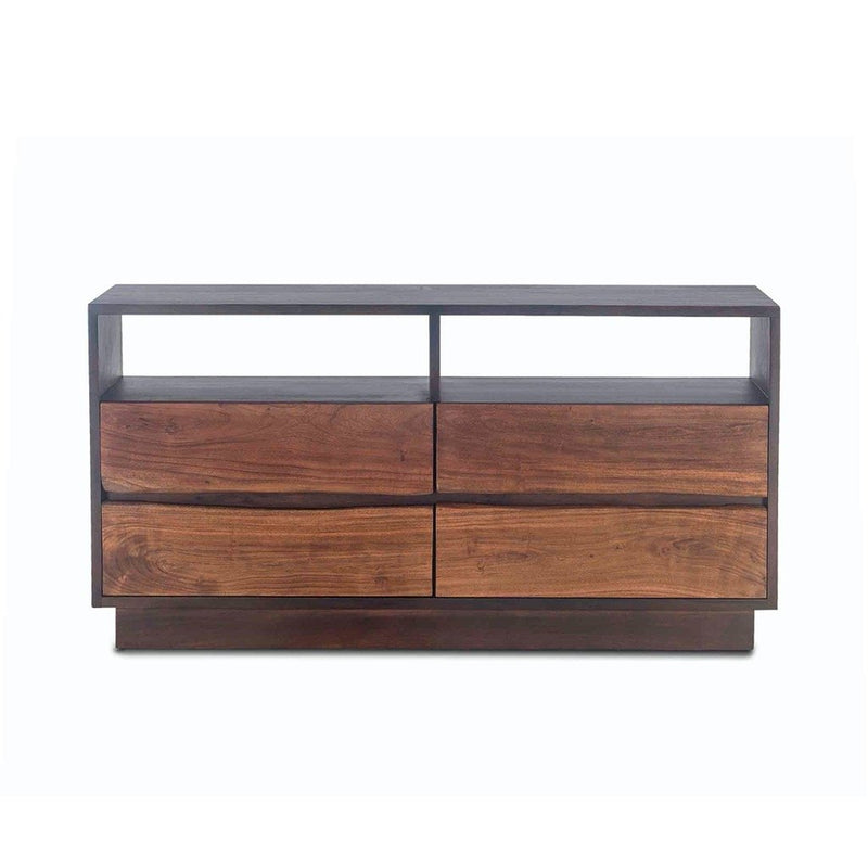 San Marino Acacia Wood Dresser Front View