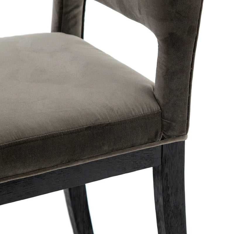 Sara Dining Chair Black Oak Frame