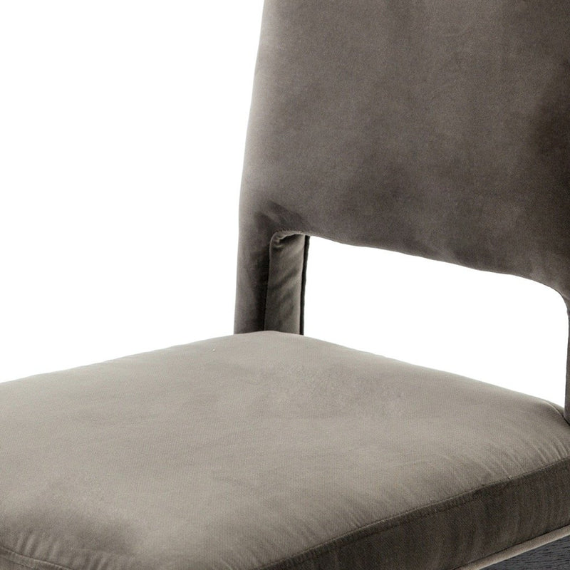 Sara Dining Chair Velvet Grey Seating