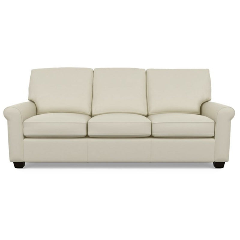 Savoy Leather Sofa by American Leather in Bali Cream